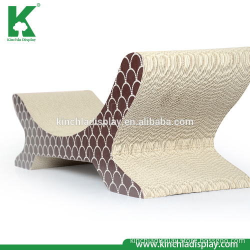 Paper Corrugated Cardboard Cat Scratch Lounge Furniture